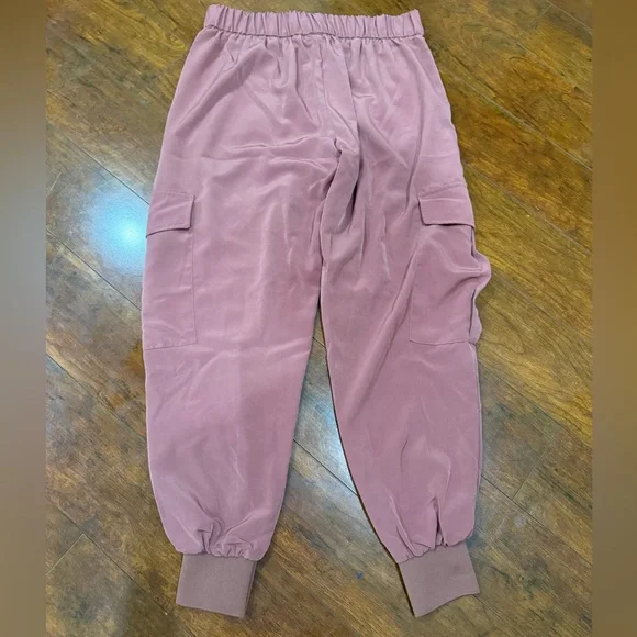 Zara Pink Cargo Joggers - Picture 2 of 3
